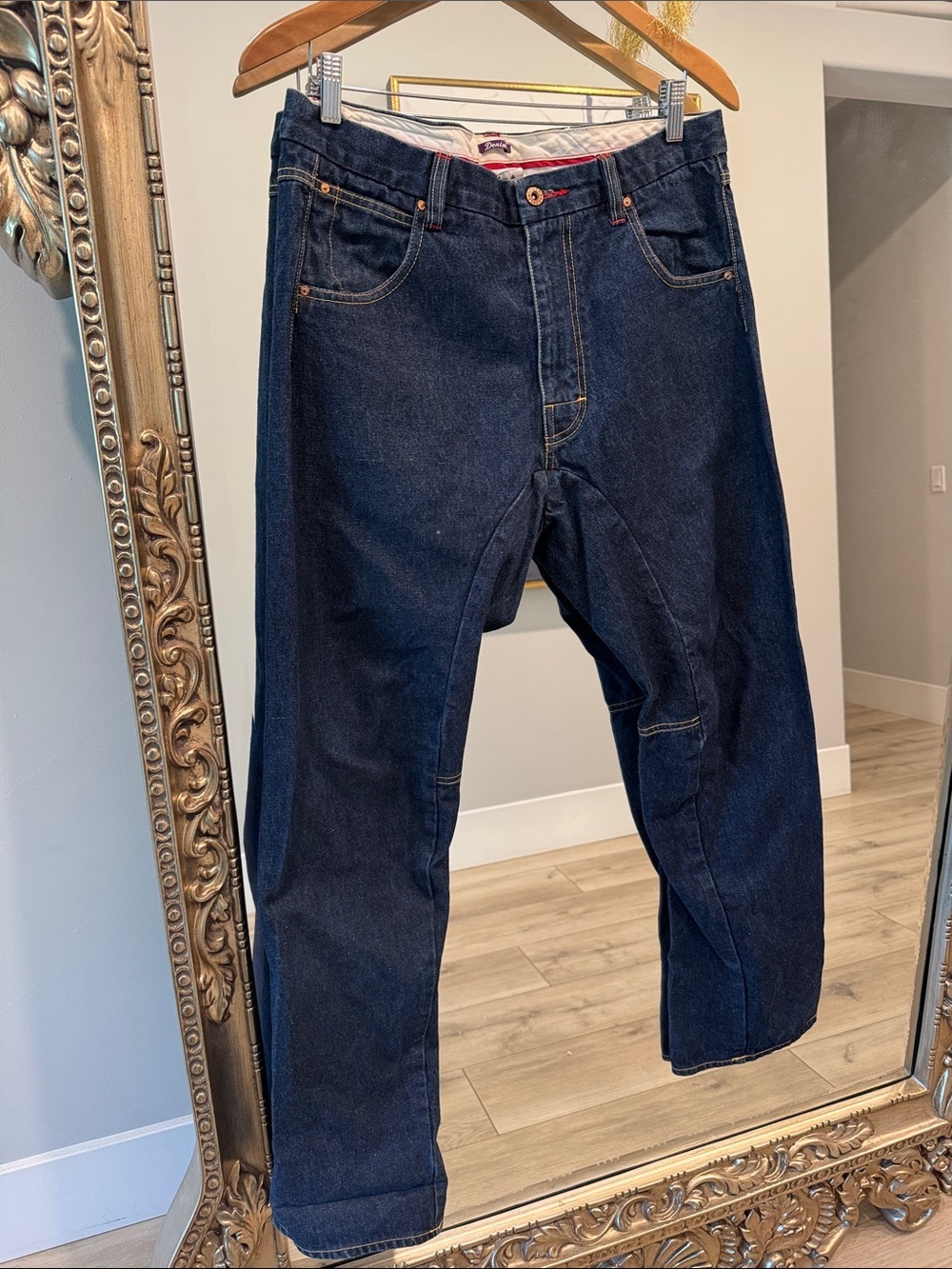 Men's Straight Jeans in Deep Indigo Wash